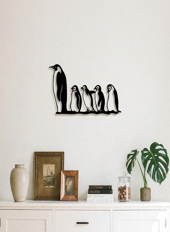 XORT Penguin Metal Wall Decor, Geometric Penguin Wall Art, Wildlife Lover Gift Wall Hangings Penguin Sign. - Image 2
